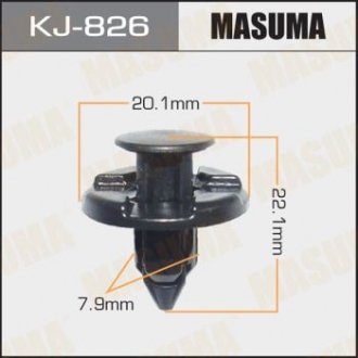 Кліпса кріплення підкрилка MASUMA KJ826