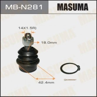 Опора кульова переднього верхнього важеля Nissan Navara, Pathfinder (05-14) MASUMA MBN281