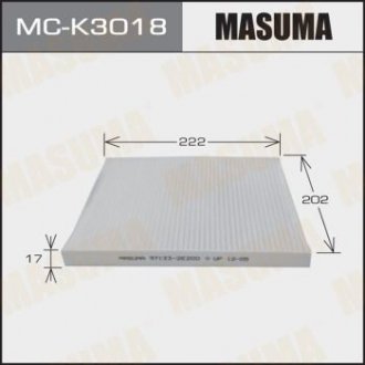 Фільтр салону AC-003 HYUNDAI/ TUCSON/ V2000 V2700 04-06 MASUMA MCK3018 (фото 1)
