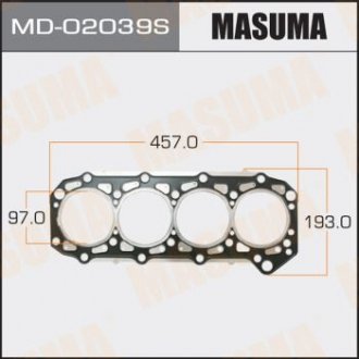 Прокладання ГБЦ MASUMA MD02039S (фото 1)