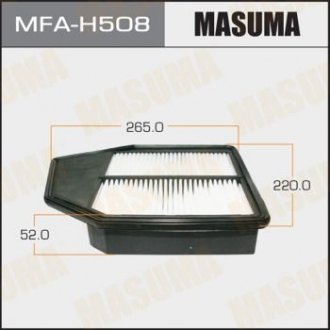 Фільтр повітряний A8512 HONDA/ ACCORD/ V2400 08- MASUMA MFAH508