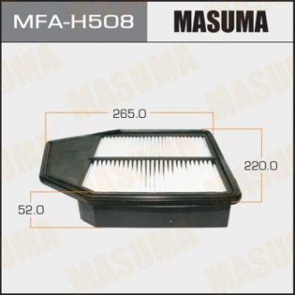 Фільтр повітряний A8512 HONDA/ ACCORD/ V2400 08- MASUMA MFAH508 (фото 1)