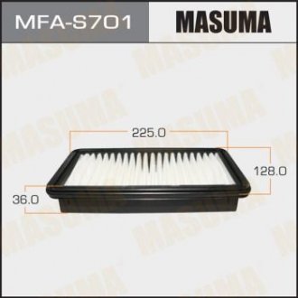 Фільтр повітряний SUZUKI/ SX4/ YA11SYB11SYC11S 06- MASUMA MFAS701 (фото 1)