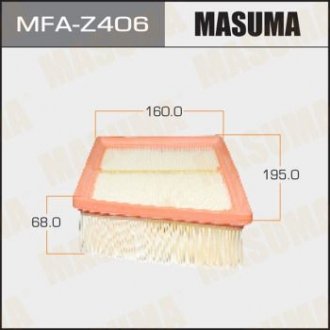 Фільтр повітряний MAZDA/ MAZDA2 07- MASUMA MFAZ406 (фото 1)