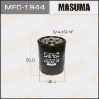 Фильтр масляный Suzuki Grand Vitara (05-16), Kizashi (09-15), Swift (00-10), SX4 (06-), Vitara (15-) MASUMA MFC1944