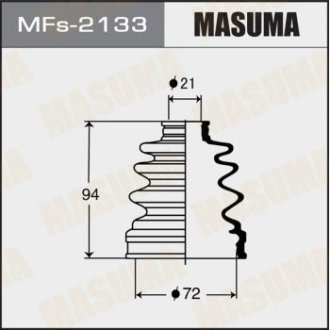 Пильовик ШРУСу внутрішнього Subaru Forester, Impreza, Legacy (-06) силікон MASUMA MFs2133