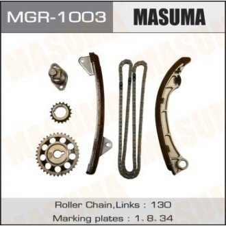Ремкомплект ланцюга ГРМ Toyota (1ZZ-FE, 3ZZ-FE, 4ZZ-FE) MASUMA MGR1003 (фото 1)