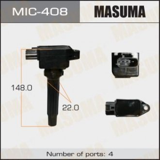 Котушка запалювання Mazda CX-5, CX-9, 3, 6 1.5, 2.0, 2.5 (12-) MASUMA MIC408