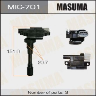 Котушка запалювання Suzuki Swift, SX4 1.5, 1.6 (-16) MASUMA MIC701