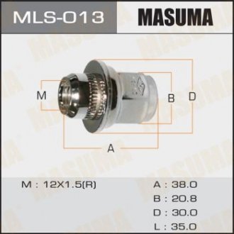 Гайка колеса Mitsubishi/ Toyota MASUMA MLS013 (фото 1)