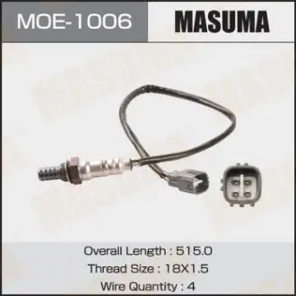 Датчик кисню (лямбда-зонд) Toyota Highlander (00-07) MASUMA MOE1006
