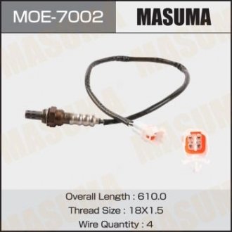 Датчик кислорода (лямбда-зонд) Suzuki Grand Vitara, SX4 2.0 (-16) MASUMA MOE7002