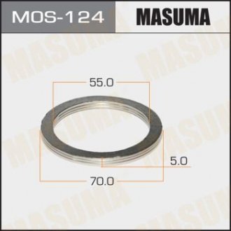 Кольцо глушителя металлическое (55x70x5 mm) MASUMA MOS124 (фото 1)