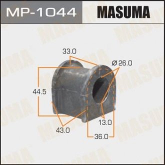 Втулка стабілізатора переднього Suzuki Grand Vitara (05-) (D-26mm) (Кратно 2 шт) MASUMA MP1044