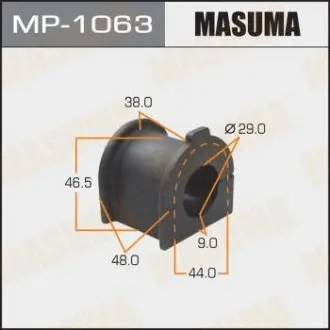 Втулка стабілізатора переднього Toyota FJ Cruiser (06-09), Land Cruiser Prado (02-09) (Кратно 2 шт) MASUMA MP1063
