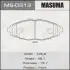 Колодки тормозные передн CHERY JAGGI 1.3, 1.1 (06-13)/CHERY QQ 1.0, 0.8, 1.1 (03 MASUMA MS0313 (фото 1)