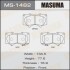 Колодка гальмівна передня Mitsubishi Pajero (06-)/ Toyota Hilux (11-), Land Cruiser Prado (02-09) MASUMA MS1482 (фото 1)