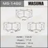 Колодка гальмівна передня Mitsubishi Pajero (06-)/ Toyota Hilux (11-), Land Cruiser Prado (02-09) MASUMA MS1482 (фото 1)