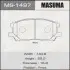 Колодка гальмівна передня Lexus RX 300, 330, 350 (04-08) MASUMA MS1497 (фото 1)