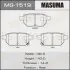 Колодка гальмівна задня Toyota Auris (08-12), Corolla (08-16), Prius (09-), Yaris (05-10) MASUMA MS1519 (фото 1)