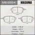 Колодка тормозная передние Nissan Murano, Qashqai 2.5, 3.5 (07-) MASUMA MS2554 (фото 1)