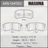 Колодка гальмівна задня Mitsubishi ASX (10-15), Grandis (04-10), Lancer (08-12), Outlander (07-12), Pajero (-06;06-) MASUMA MS3450 (фото 1)