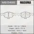 Колодки гальмівні передніTOYOTA YARIS (10-16), MAZDA 2 (07-15), FORD FIESTA VI (09-14) MASUMA MS5495 (фото 1)