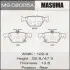 Колодка гальмівна задня Subari Impreza (16-), Legacy (14-), XV (17-) MASUMA MSC8005A (фото 1)