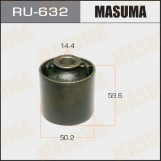 Сайлентблок заднього подовжнього нижнього важеля Toyota Land Cruiser Prado (02-) MASUMA RU632