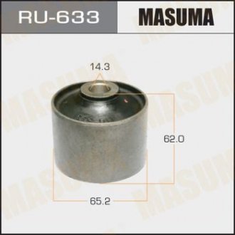 Сайлентблок заднього подовжнього нижнього важеля Toyota Land Cruiser (07-) MASUMA RU633