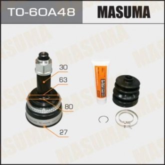 ШРУС зовнішній Toyota Camry (11-17) (нар:30/вн:27) MASUMA TO60A48 (фото 1)