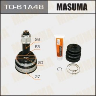 ШРУС зовнішній Toyota Camry (01-06) (нар:26/вн:27) MASUMA TO61A48