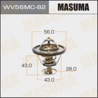 Термостат MITSUBISHI LANCER, COLT 2005-2012 MASUMA WV56MC82 (фото 1)