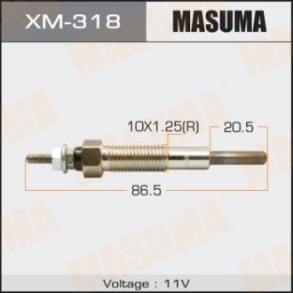 Свеча накала PM-164 /4D56 MASUMA XM318