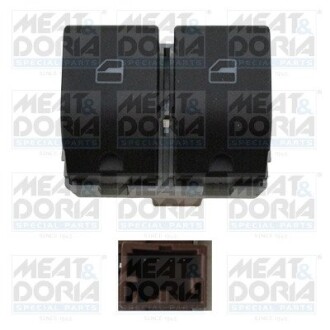 Кнопка склопідіймача (L) VW Polo/Fox/Seat Ibiza/Cordoba 03-10 MEAT&DORIA 26125 (фото 1)