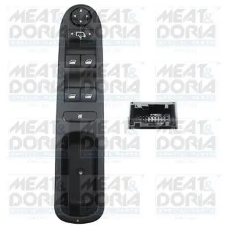 Кнопка піднімання вікна передн Лів PEUGEOT 207, 207/HATCHBACK, 207/KOMBI 1.4-1.6D 02.06- MEAT&DORIA 26198