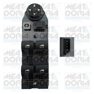 Кнопка склопідіймача (L) BMW X3 (E83) 04-10 M54/M57/N46/N47/N52 (блок) MEAT&DORIA 26216 (фото 1)