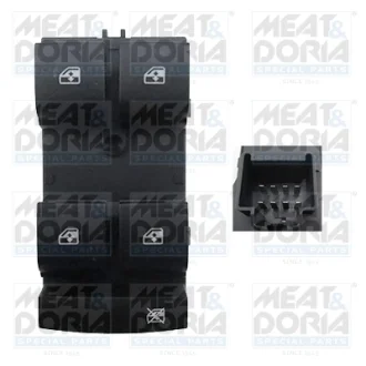 Кнопка піднімання вікна передн Лів CHEVROLET CRUZE 1.6-2.0D 05.09- MEAT&DORIA 26395