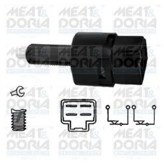Вимикач світла гальма INFINITI EX, FX, G, M, Q60, Q70, QX50 I, QX80, NISSAN 350Z, 370Z, CUBE, GT-R, JUKE, MICRA C+C III, MICRA III, MICRA IV, MICRA V, MURANO II, MURANO III, NAVARA NP300 11.00- MEAT&DORIA 35063