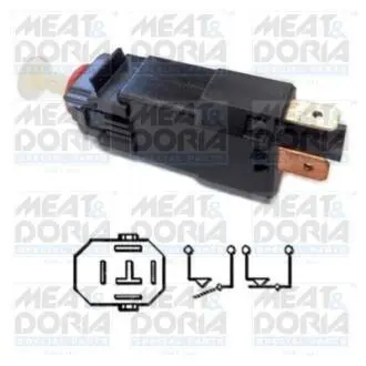 Датчик педали тормоза Opel Combo/Corsa/Meriva 1.3-1.8CDTi 00- (4 конт.) MEAT&DORIA 35064