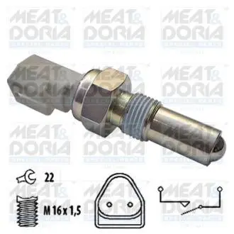 Датчик включения заднего хода Ford Courier/Escort/Fiesta/Focus 95-12 (M16x1.5) MEAT&DORIA 36038