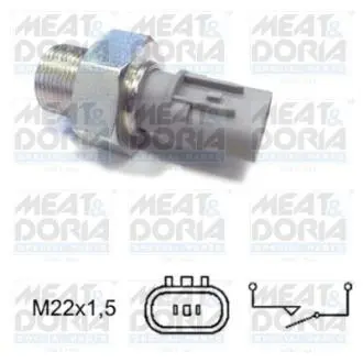 Вимикач світла задній хід HYUNDAI ACCENT III, ELANTRA IV, I30, KIA CEED, CERATO I, PRO CEED, RIO II 03.05-12.12 MEAT&DORIA 36072
