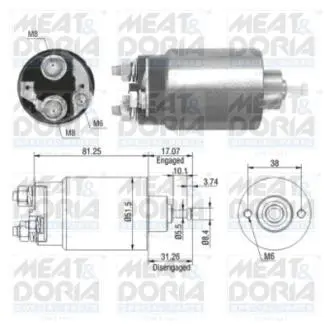 Реле стартера втягивающее Ford Transit 86-00 (AME0264) MEAT&DORIA 46082