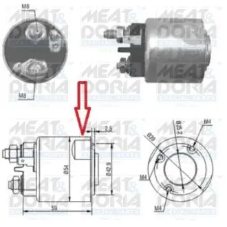 Автозапчасть MEAT&DORIA 46086