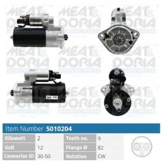Стартер VW Crafter 2.5TDI 06- = 114317 MEAT&DORIA 5010204