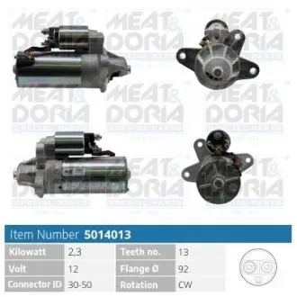 Стартер Ford Transit 2.5D/TD = 112251 MEAT&DORIA 5014013