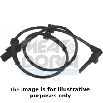Датчик ABS передн Прав FIAT PUNTO, PUNTO/HATCHBACK 1.2-1.9D 09.99-03.12 MEAT&DORIA 90037E