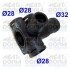 Фланець системи охолодження VW Caddy I/ Passat/T4 1.6-2.0 83-03 MEAT&DORIA 93104 (фото 1)