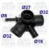 Фланець системи охолодження VW Bora/Golf IV 98-05 MEAT&DORIA 93129 (фото 1)