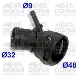 Фланец системы охлаждения VW Caddy III 1.9 TDI/2.0 SDI 04-10 MEAT&DORIA 93516